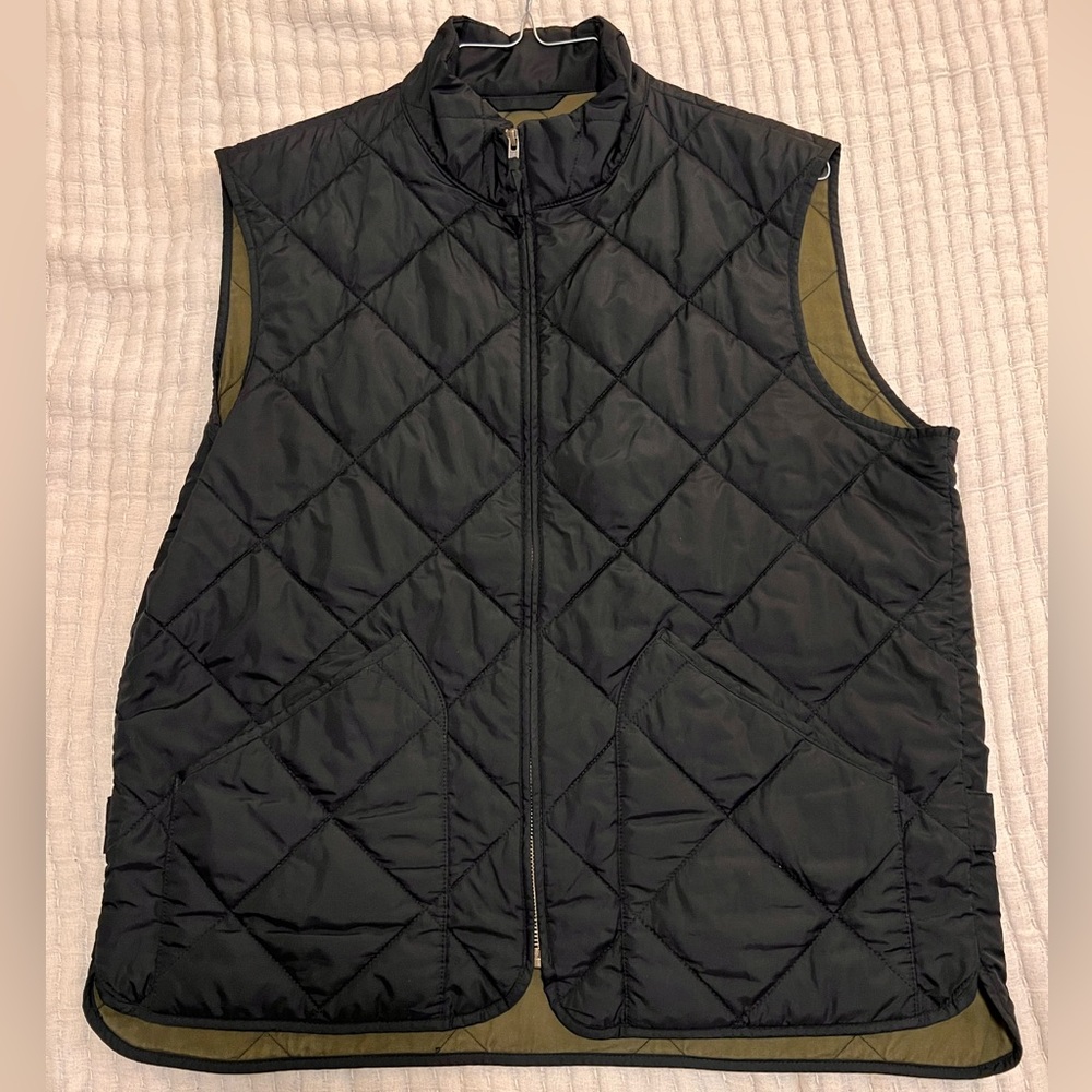 J Crew Large Men’s Sussex quilted vest with PrimaLoft®